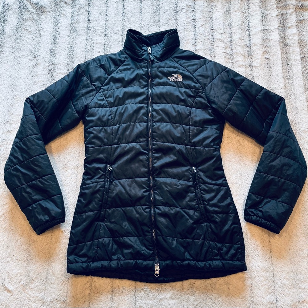 The North Face black puffer jacket